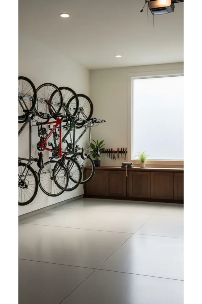 Wall Mounted Vertical Bike Hooks