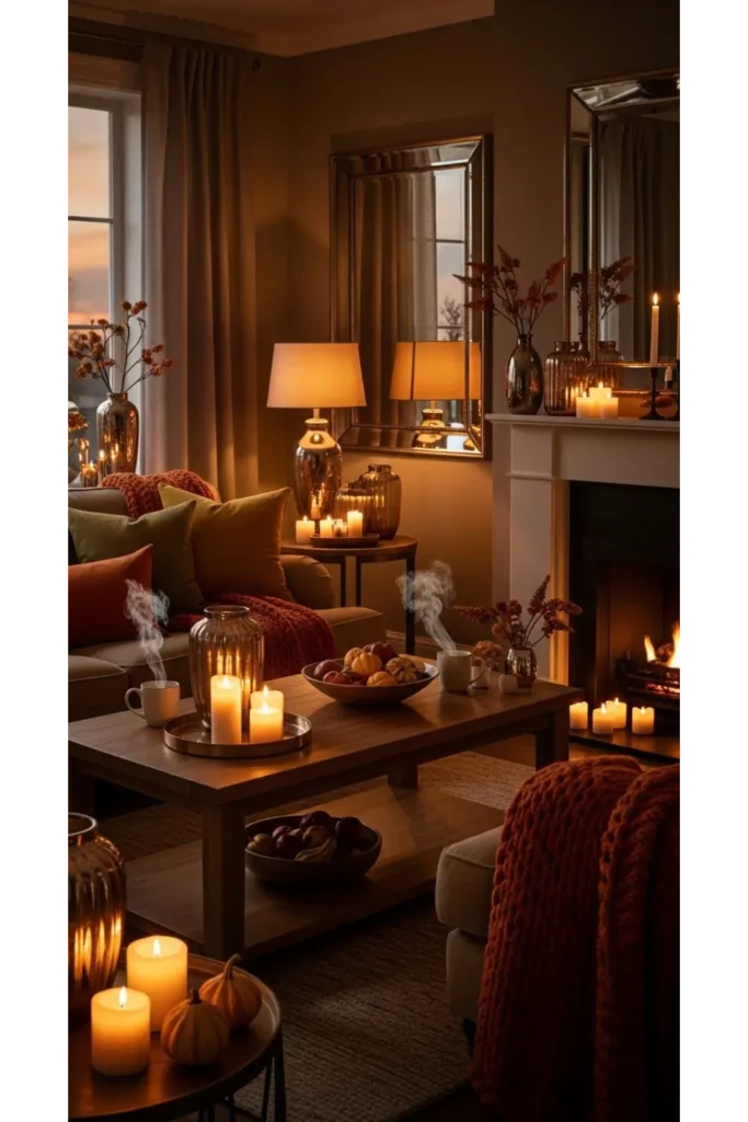 Warm Glow Accent Styling with Reflective Details