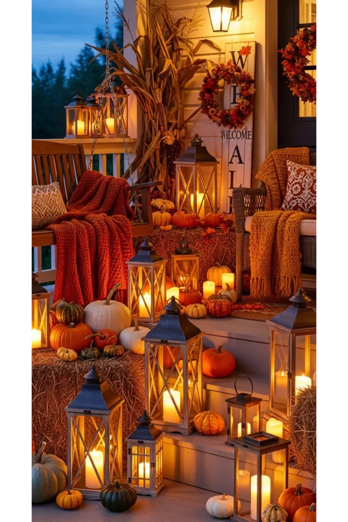 Warm Lantern Lighting Setup
