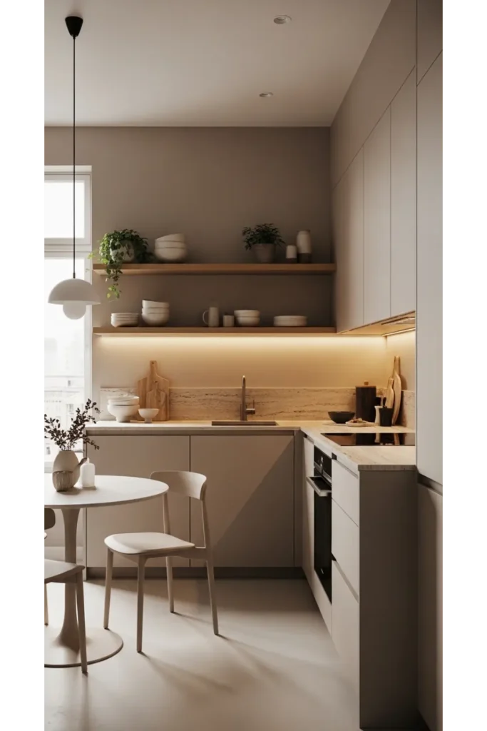 Warm Neutral Palette Kitchen