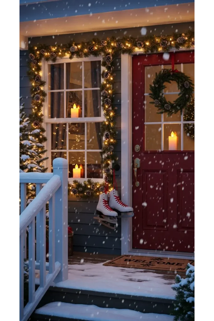Warm Window Glow Porch