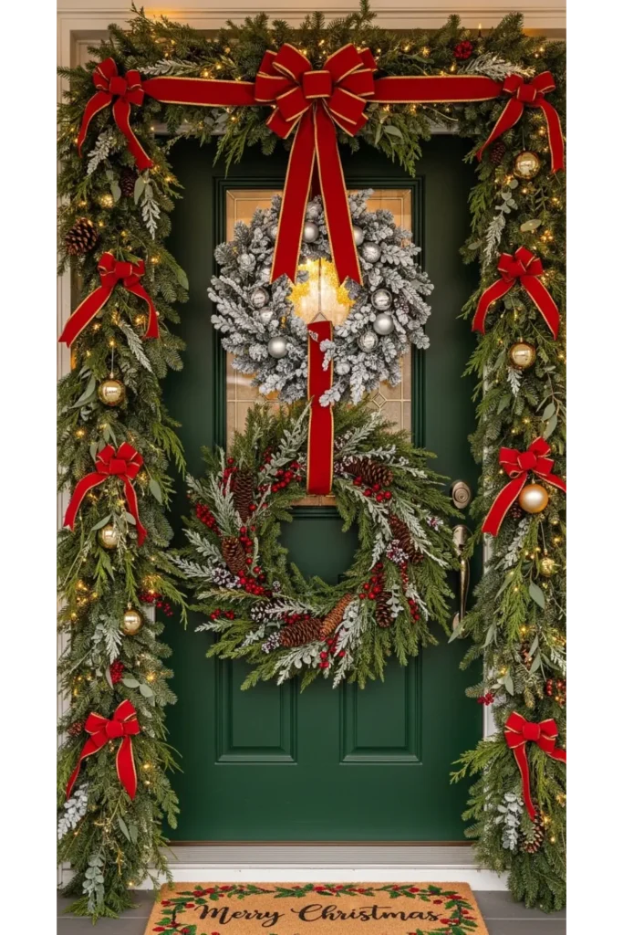 Wreath Layered Door Design
