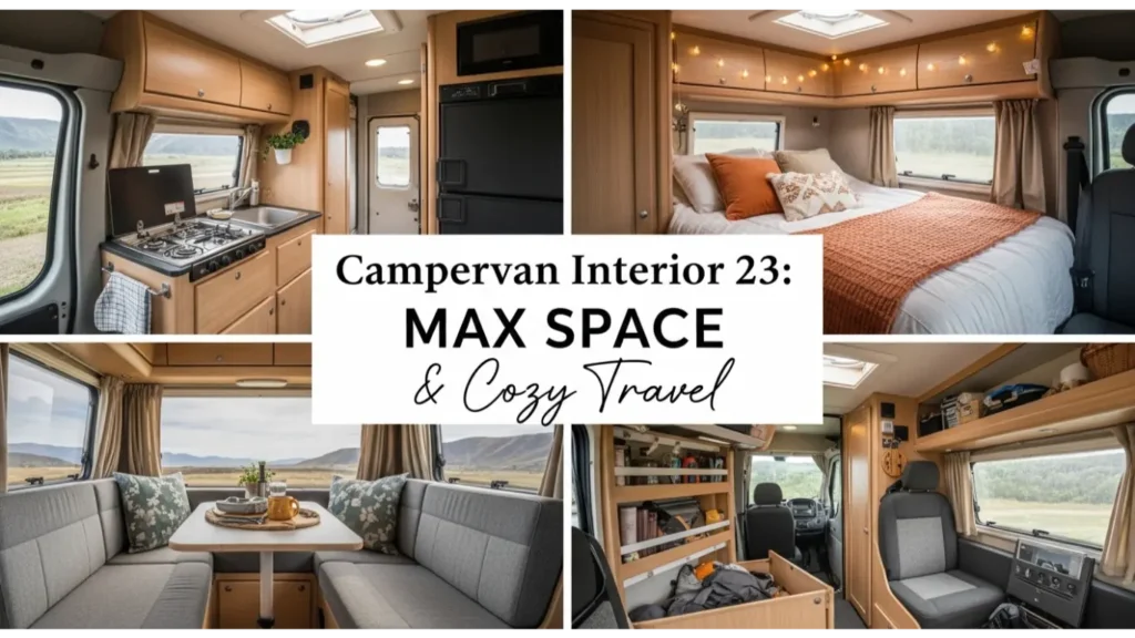 Campervan Interior 23: Max Space & Cozy Travel 1 campervan interior