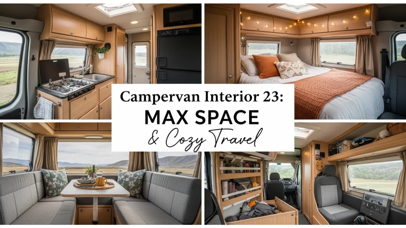 Campervan Interior 23: Max Space & Cozy Travel 1 campervan interior