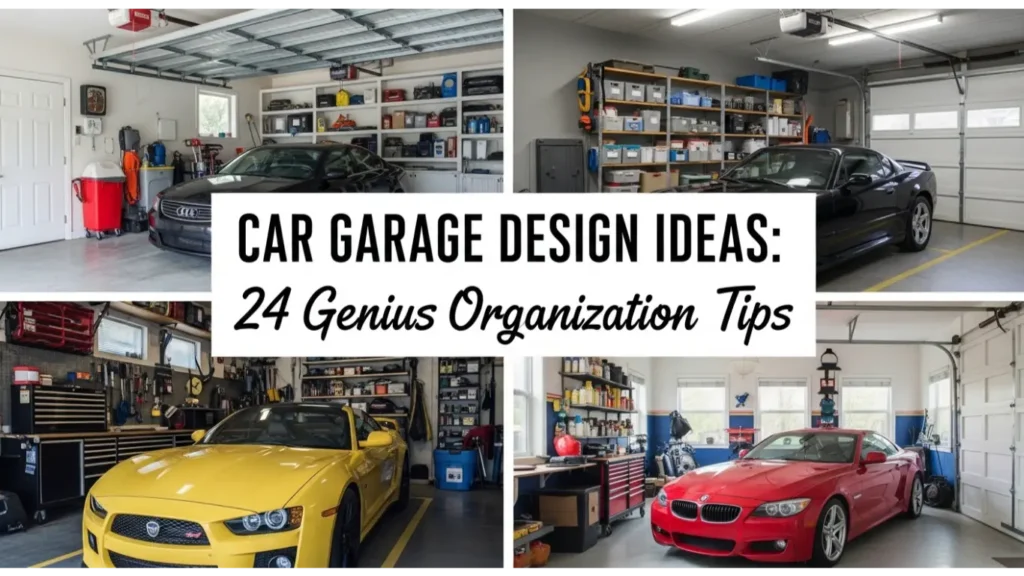 car garage design ideas: 24 Genius Organization Tips 1 car garage design ideas