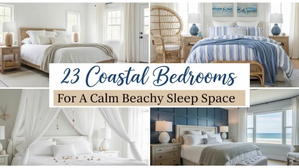 23 Coastal Bedrooms For A Calm Beachy Sleep Space 4 coastal bedrooms