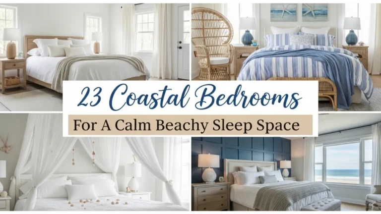 23 Coastal Bedrooms For A Calm Beachy Sleep Space 25 coastal bedrooms