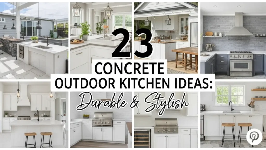 23 Concrete Outdoor Kitchen Ideas: Durable & Stylish 6 concrete outdoor kitchen ideas