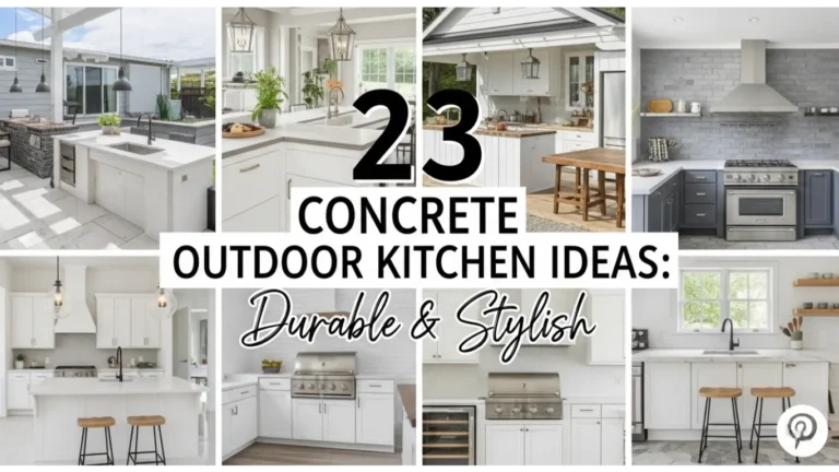 concrete outdoor kitchen ideas