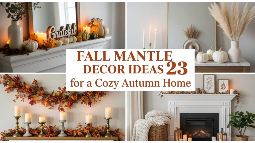 Fall Mantle Decor Ideas 23 for a Cozy Autumn Home 3 fall mantle decor