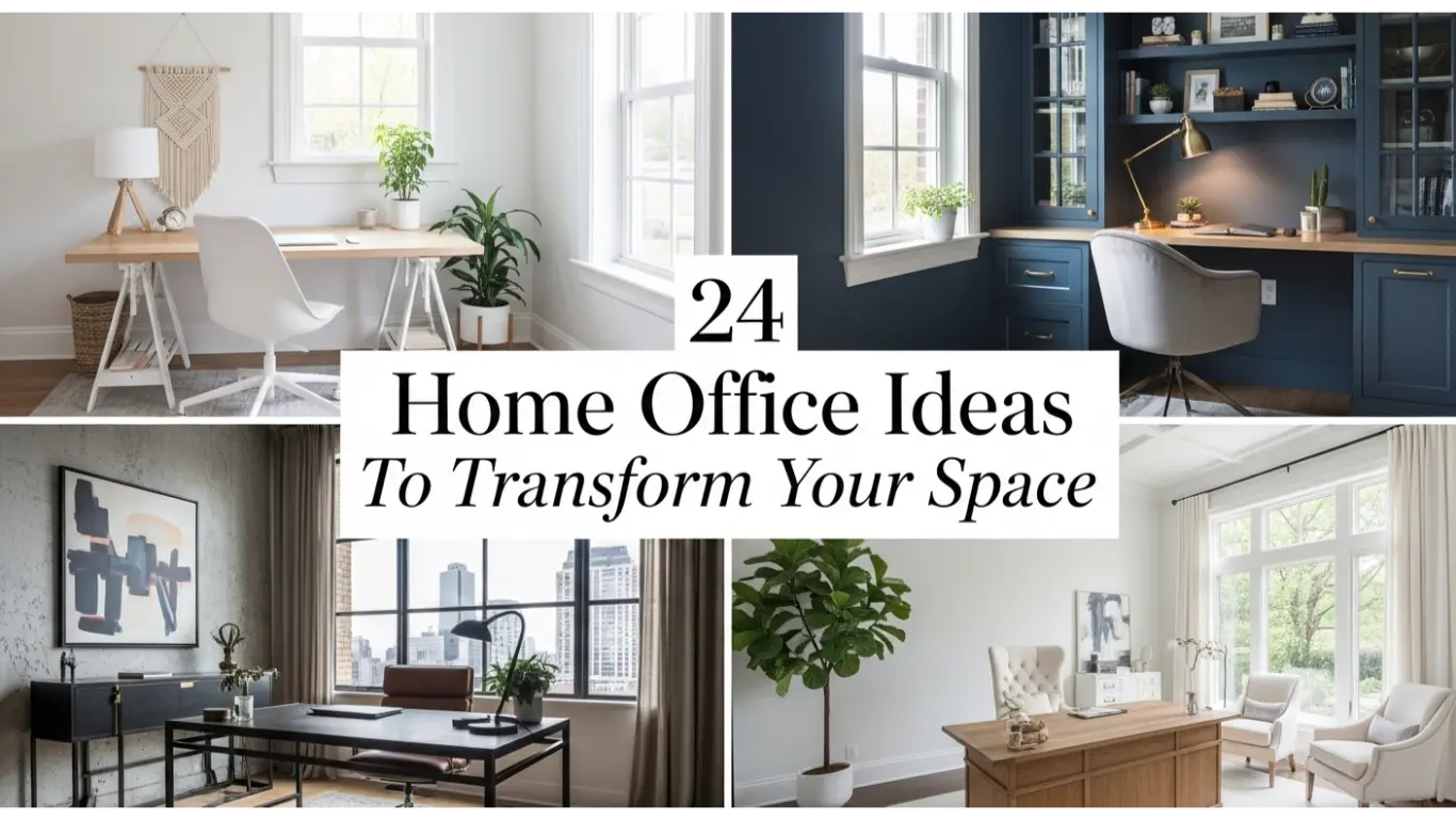 24 Home Office Ideas To Transform Your Space 1 Home Office Ideas