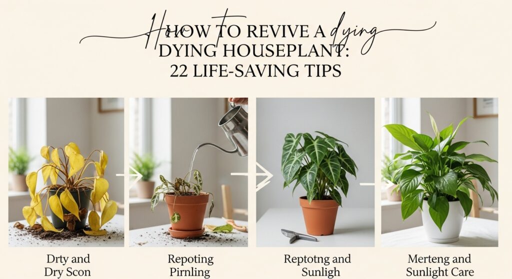 how to revive a dying houseplant in simple steps