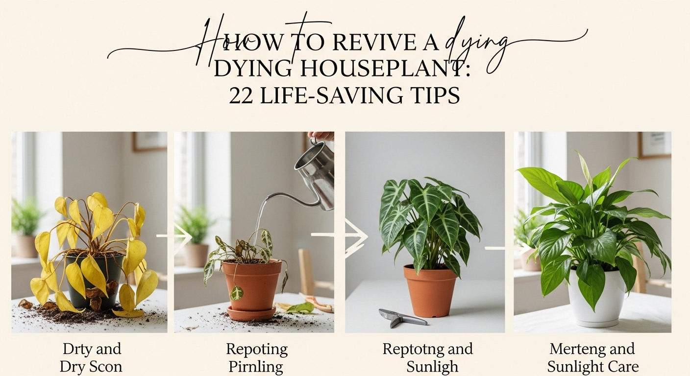 How to Revive a Dying Houseplant: 22 Life-Saving Tips 1 how to revive a dying houseplant in simple steps