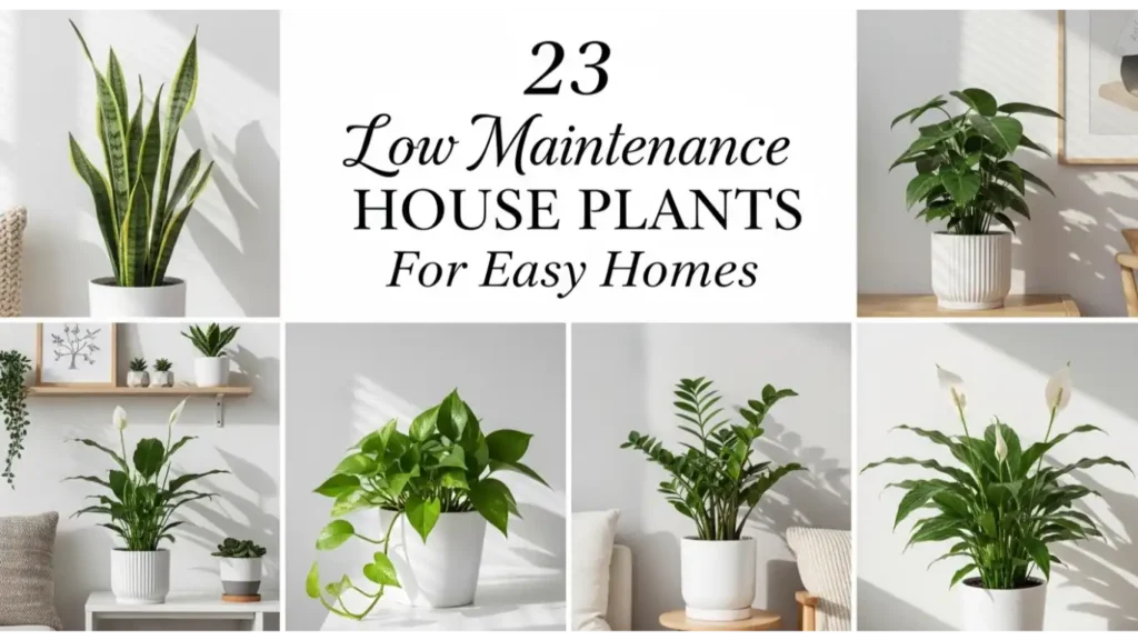 low maintenance house plants