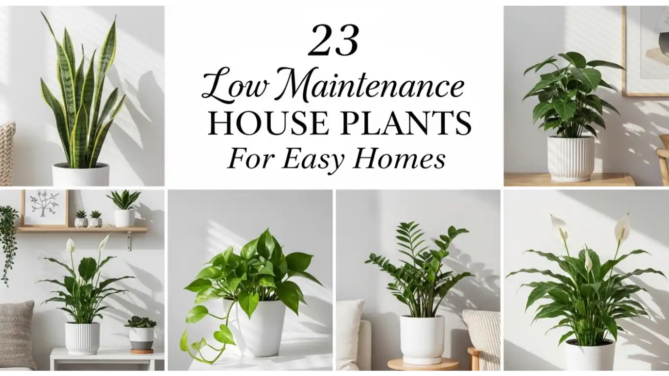 23 Low Maintenance House Plants For Easy Homes 1 low maintenance house plants