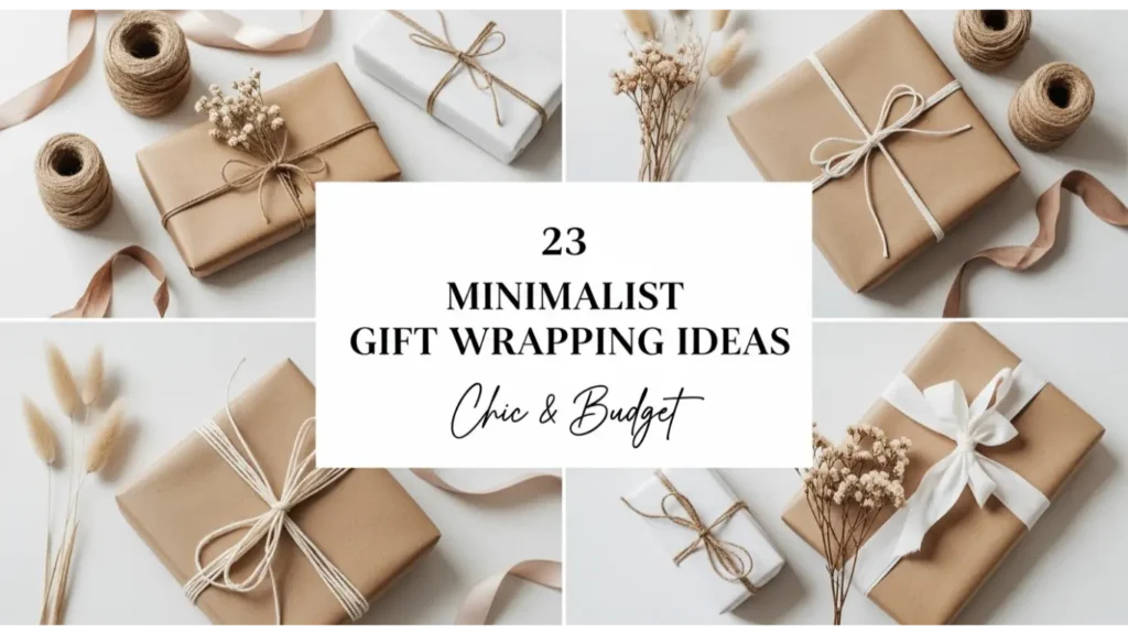 minimalist gift wrapping ideas