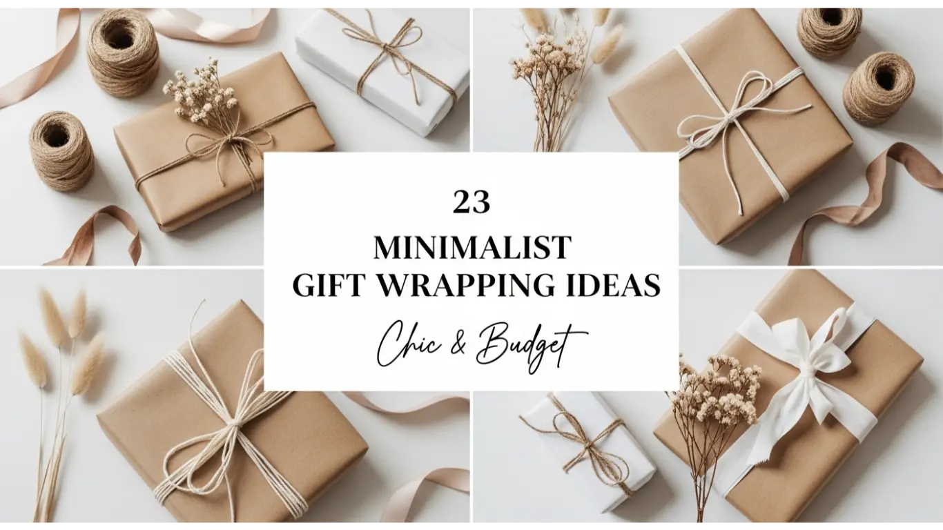 23 Minimalist Gift Wrapping Ideas Chic & Budget 1 minimalist gift wrapping ideas
