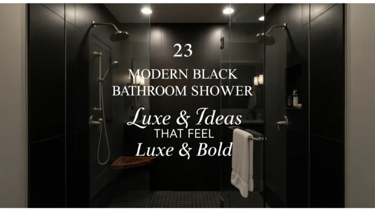 modern black bathroom shower ideas