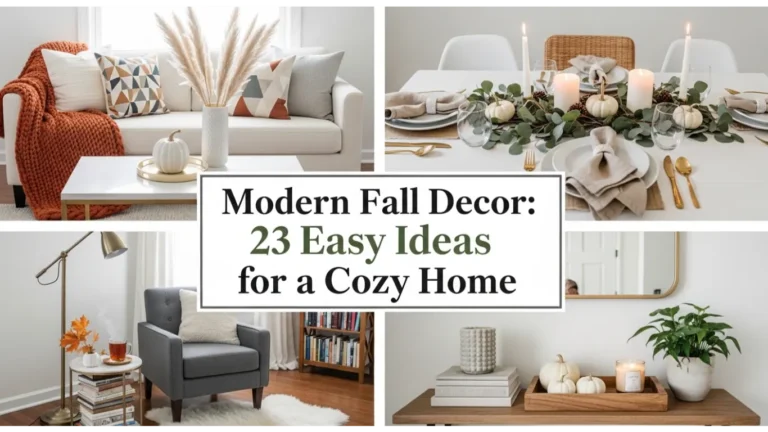 modern fall decor