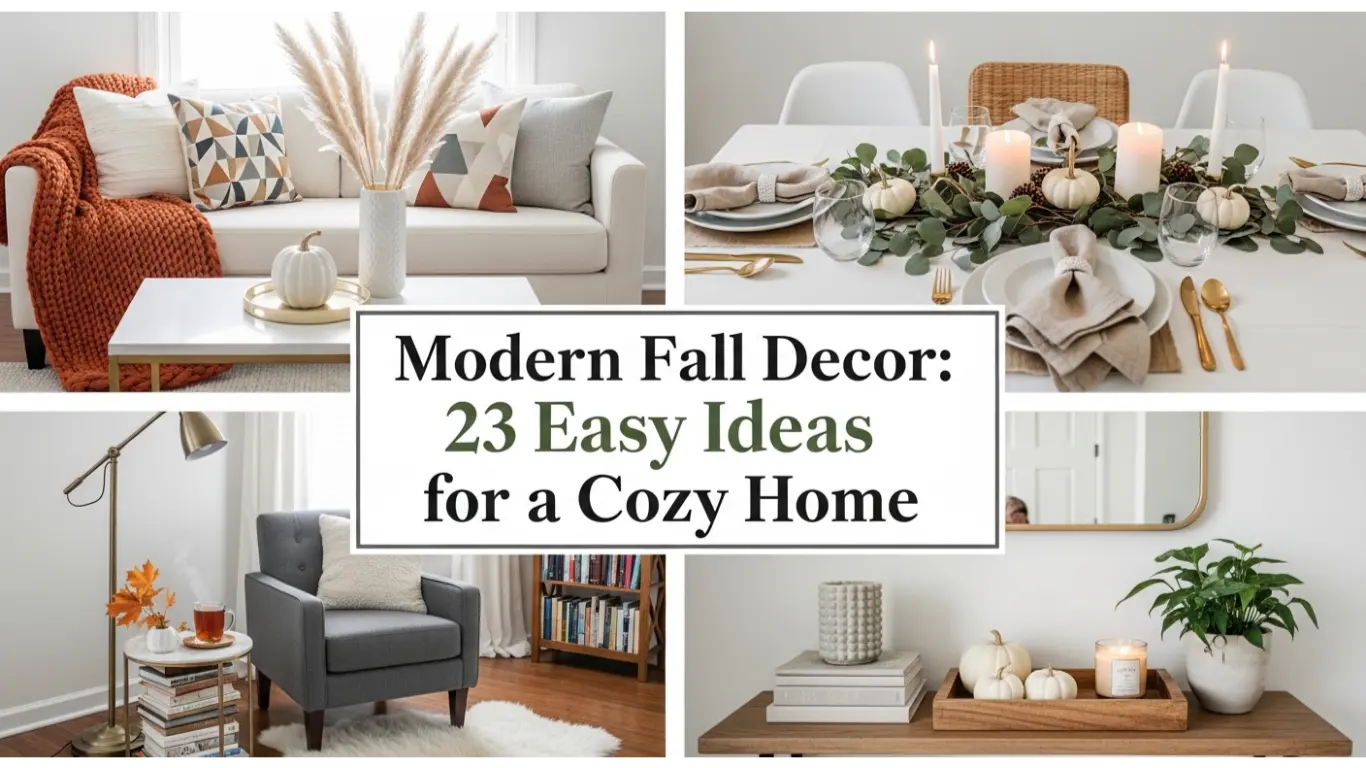 Modern Fall Decor: 23 Easy Ideas for a Cozy Home 1 modern fall decor