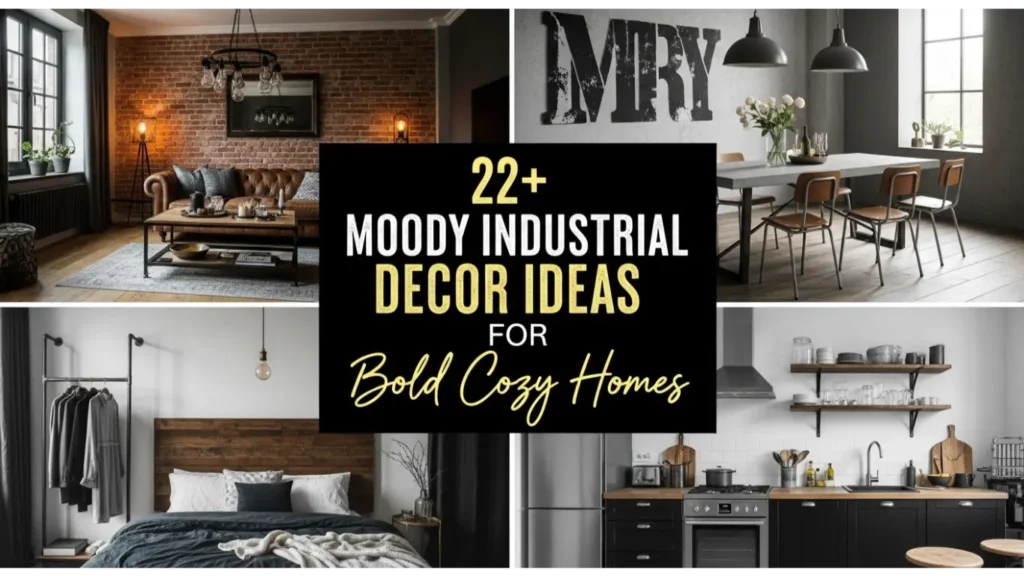 22+ Moody Industrial Decor Ideas for Bold Cozy Homes 9 moody industrial decor
