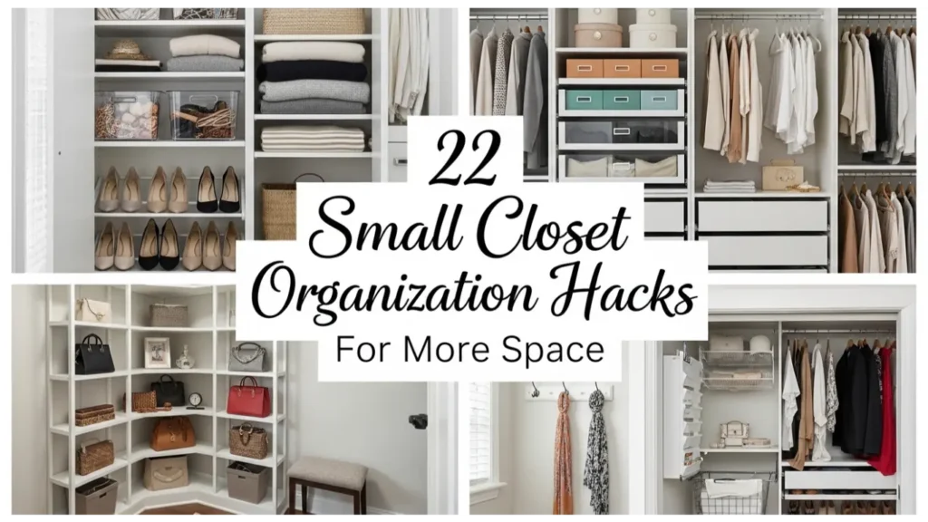 22 Small Closet Organization Hacks For More Space 8 small closet organization hacks