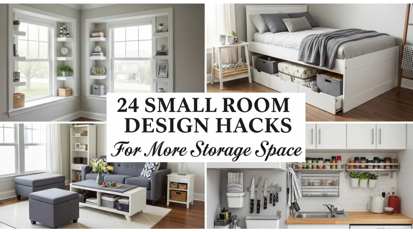 24 Small Room Design Hacks For More Storage Space 1 small room design