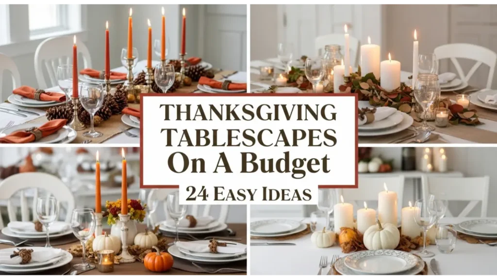 Thanksgiving Tablescapes On A Budget 23 Easy Ideas 5 thanksgiving tablescapes on a budget