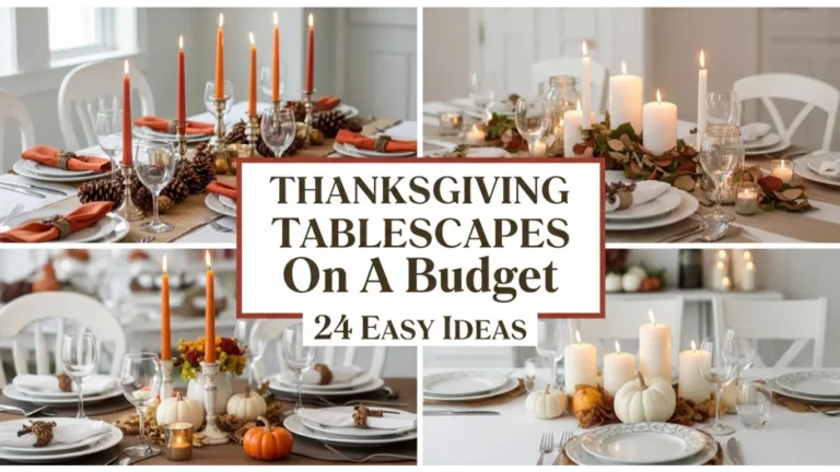 thanksgiving tablescapes on a budget