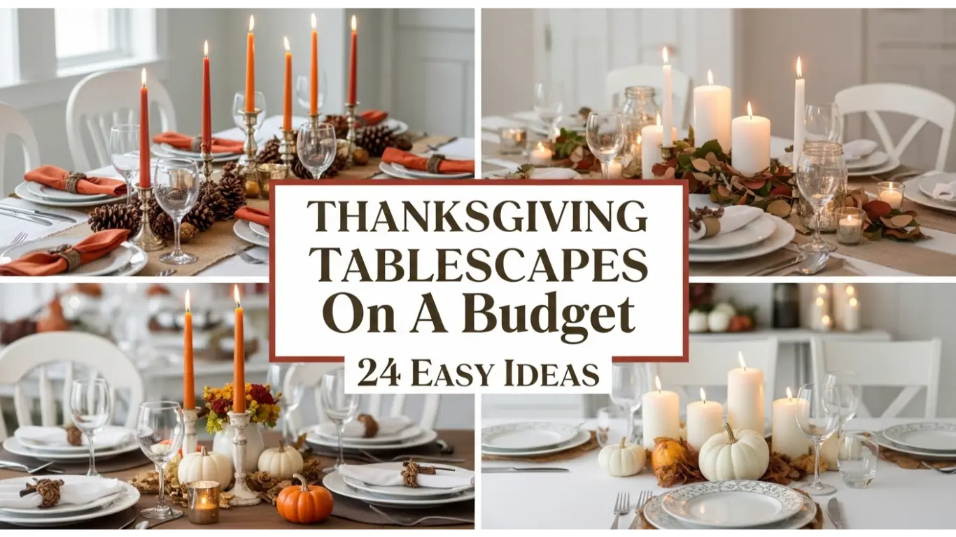 thanksgiving tablescapes on a budget