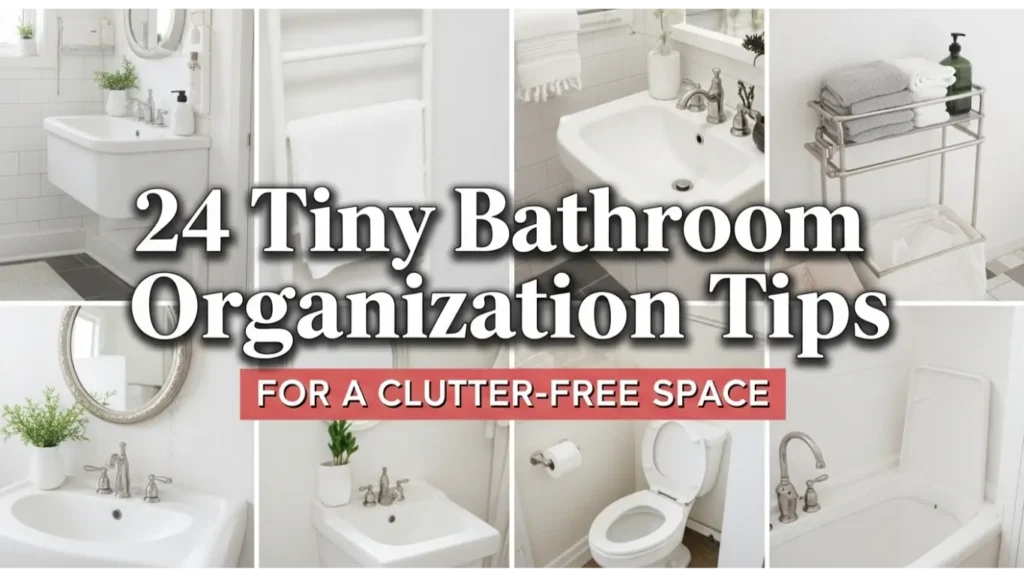24 Tiny Bathroom Organization Tips For Clutter Free 6 tiny bathroom organization