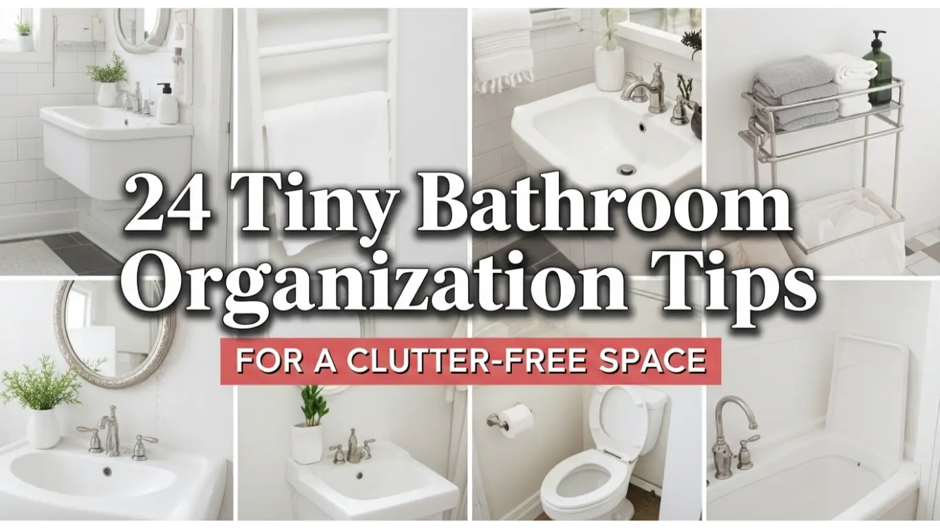 24 Tiny Bathroom Organization Tips For Clutter Free 1 tiny bathroom organization
