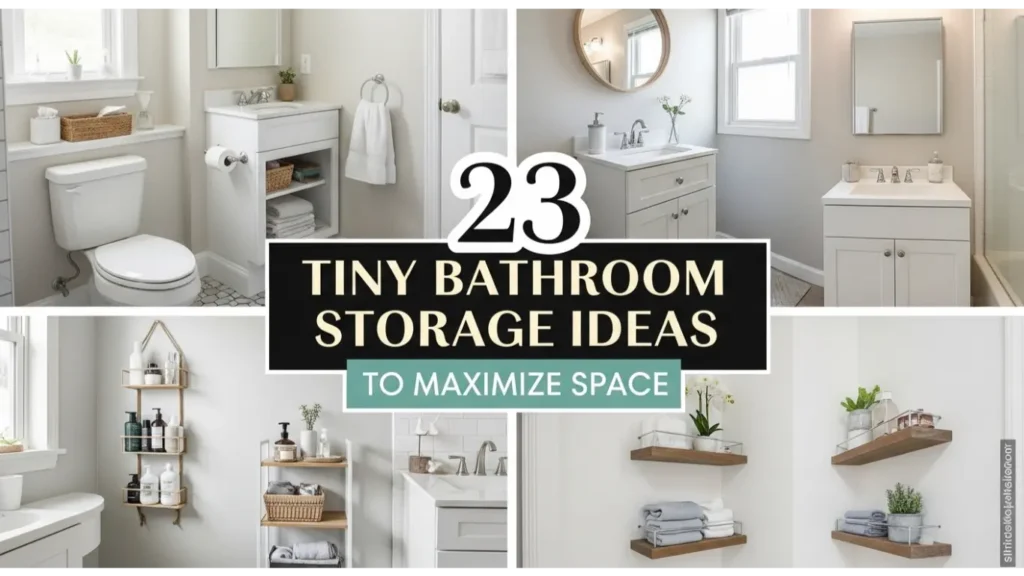23 Tiny Bathroom Storage Ideas to Maximize Space 7 tiny bathroom storage ideas