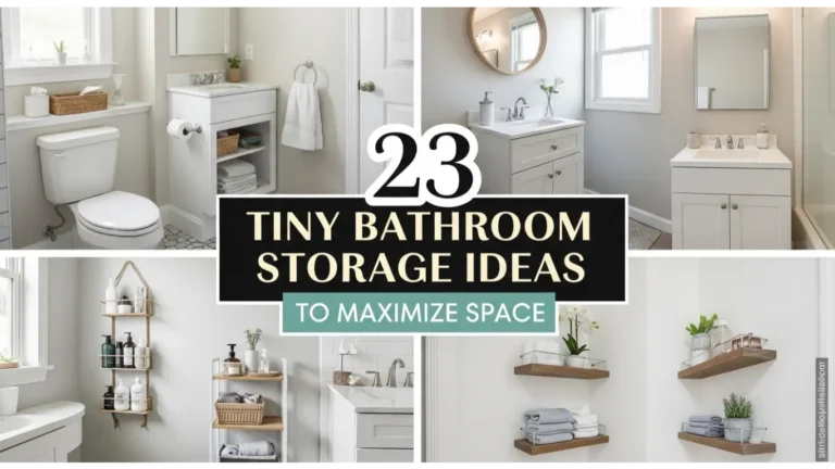 23 Tiny Bathroom Storage Ideas to Maximize Space 26 tiny bathroom storage ideas
