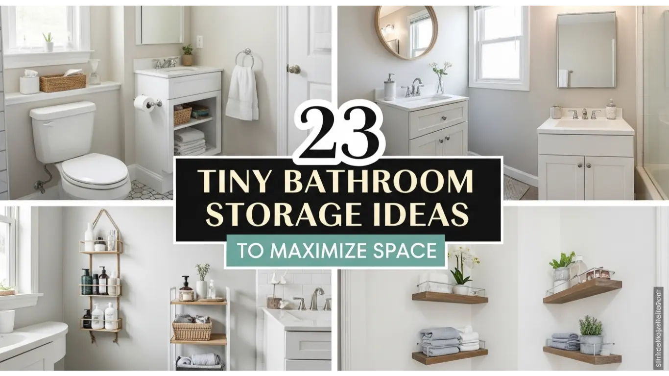 23 Tiny Bathroom Storage Ideas to Maximize Space 1 tiny bathroom storage ideas