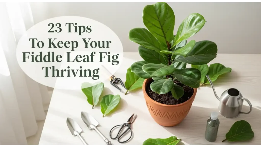 tips to keep your fiddle leaf fig thriving