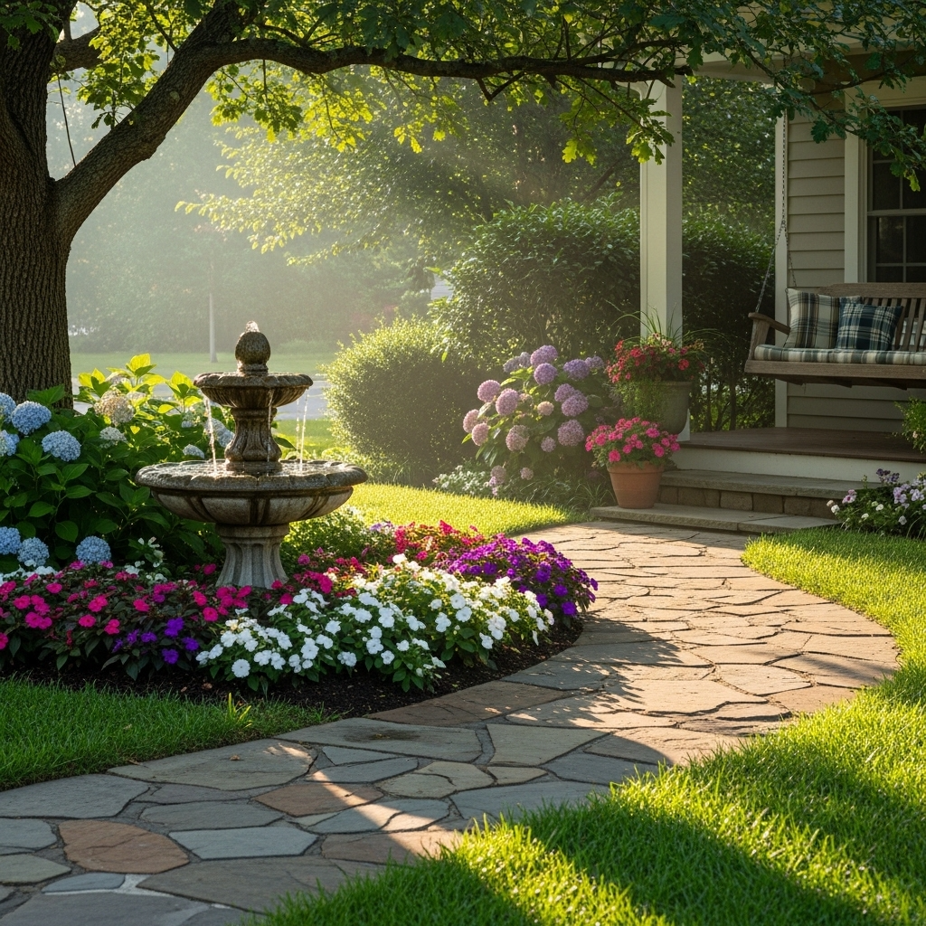 Add a Small Water Feature Near the Entry