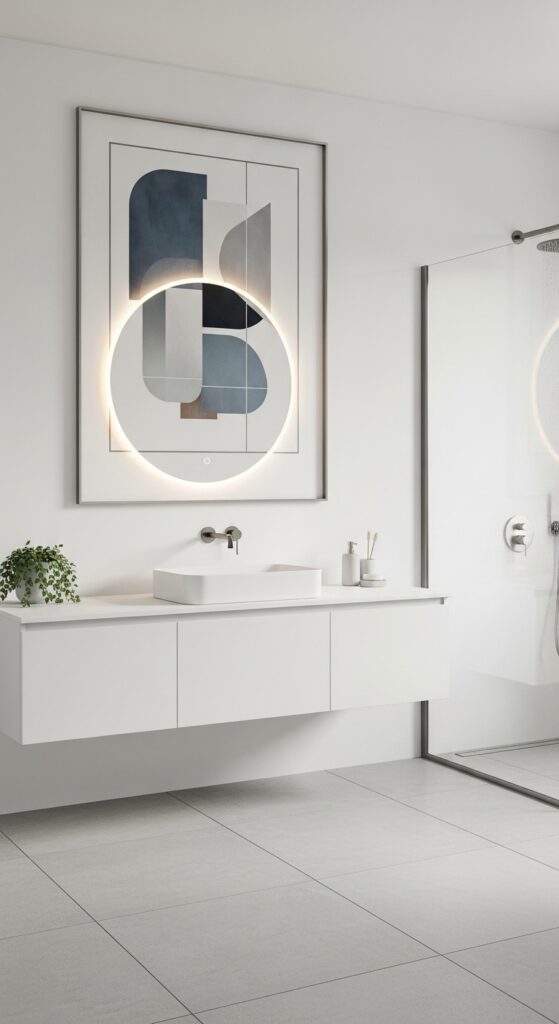 30 Magical Bathroom Ideas to Save Today 30 Artistic Wall Decor