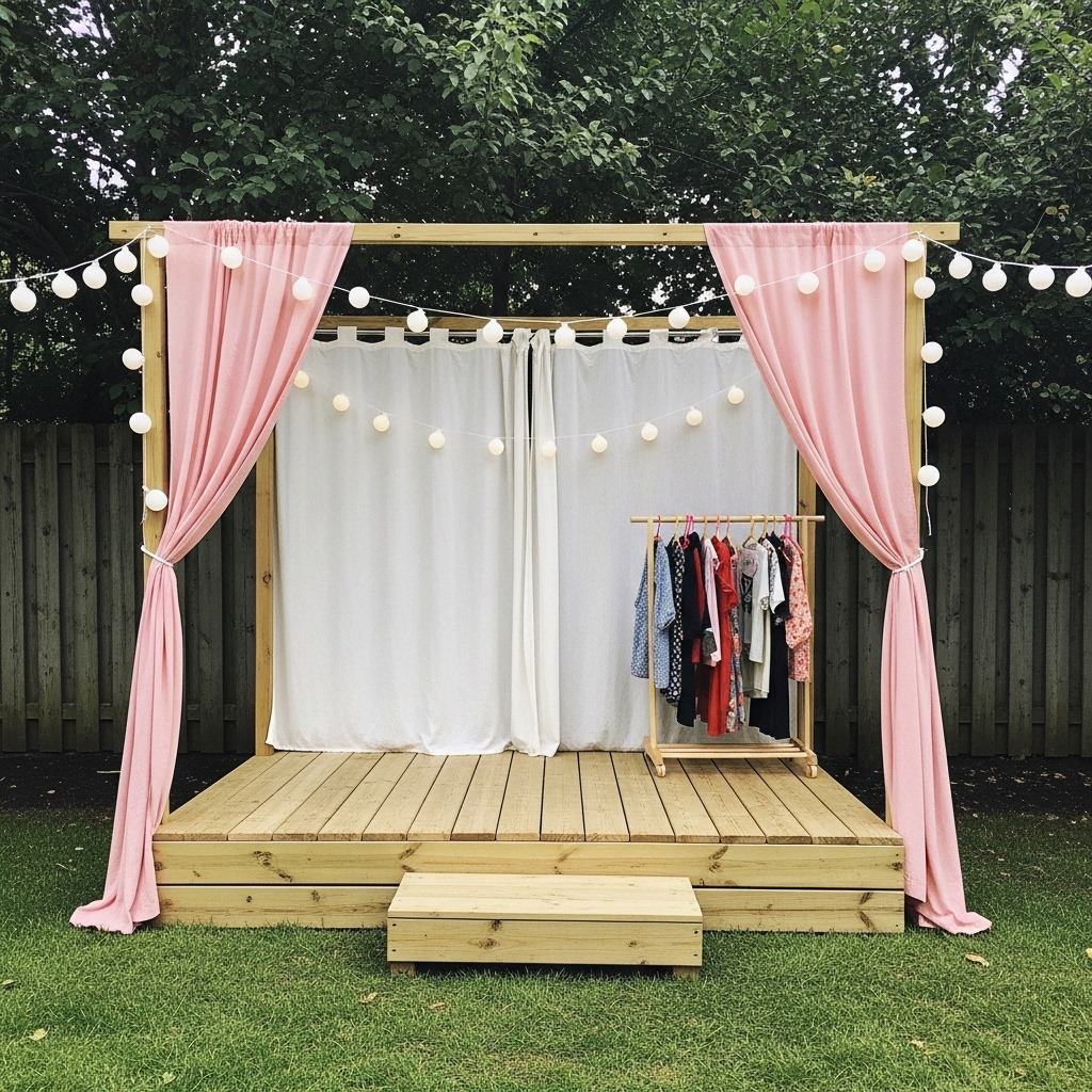 Backyard Stage and Dress Up Spot