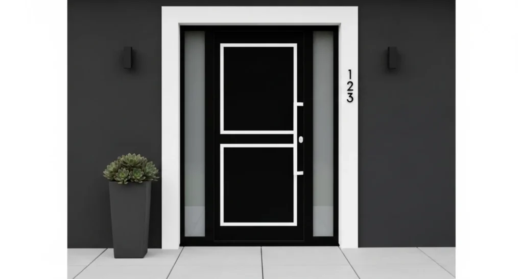 Spring Door Ideas for Fresh Home Style 23 14 Black and White Modern Door