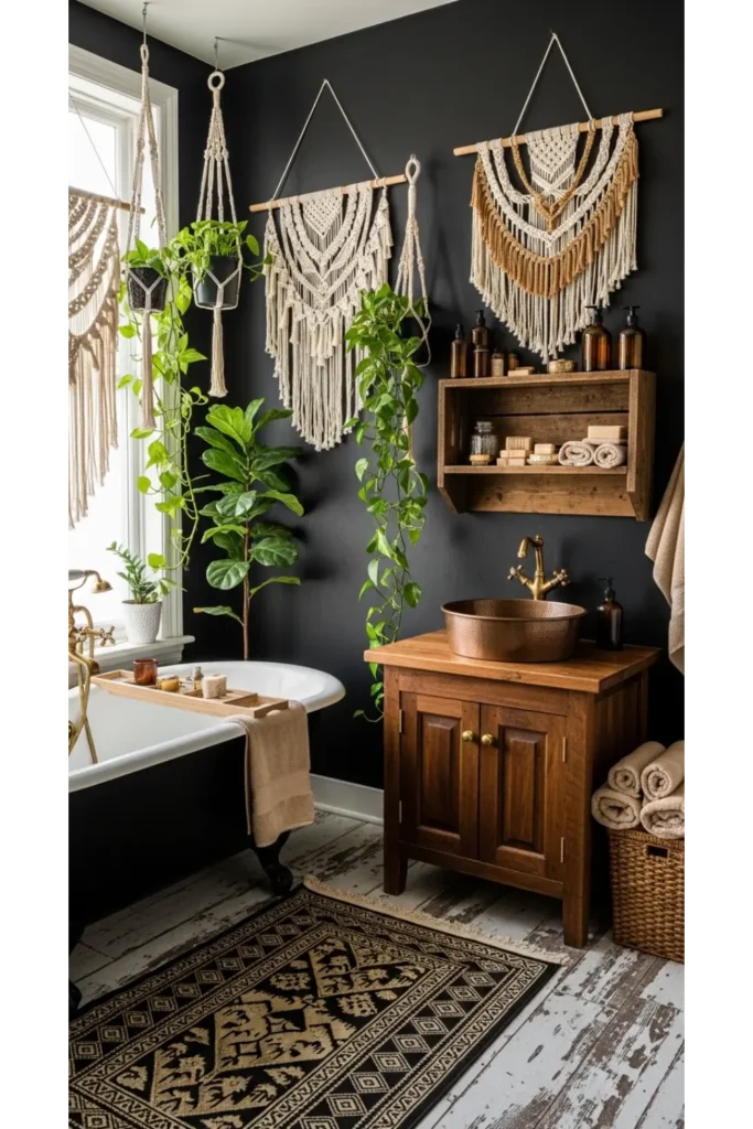 Boho Chic Bathroom Vibes