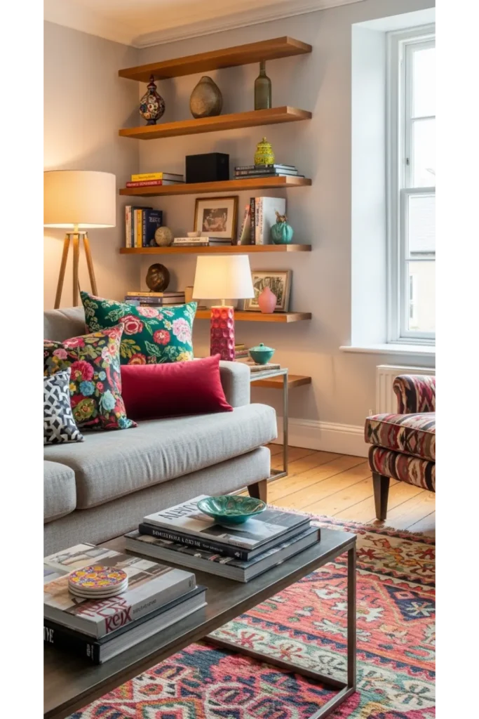 Bright Shelving Displays