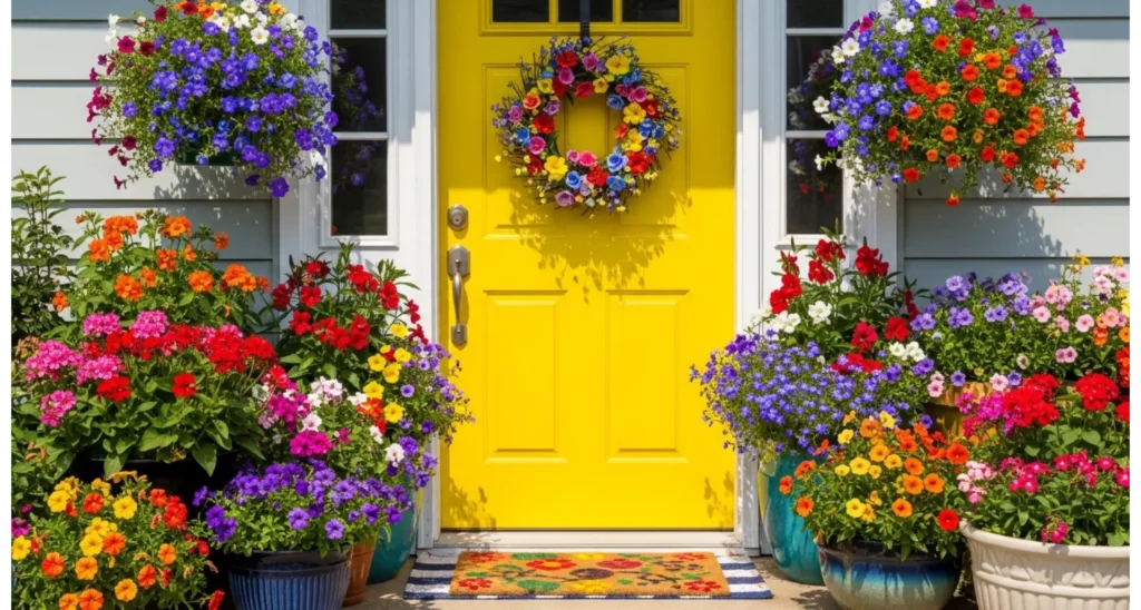 Spring Door Ideas for Fresh Home Style 23 6 Bright and Bold Spring Entry