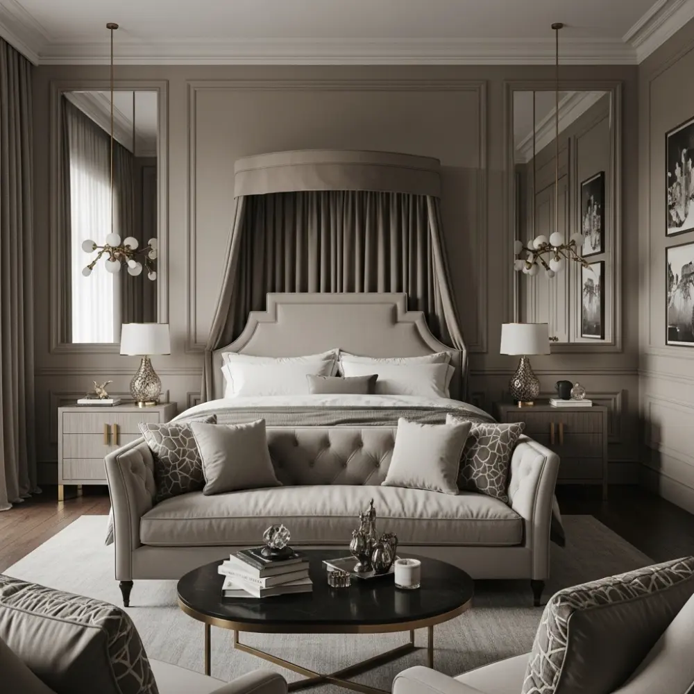 Built In Wall Paneling for Depth