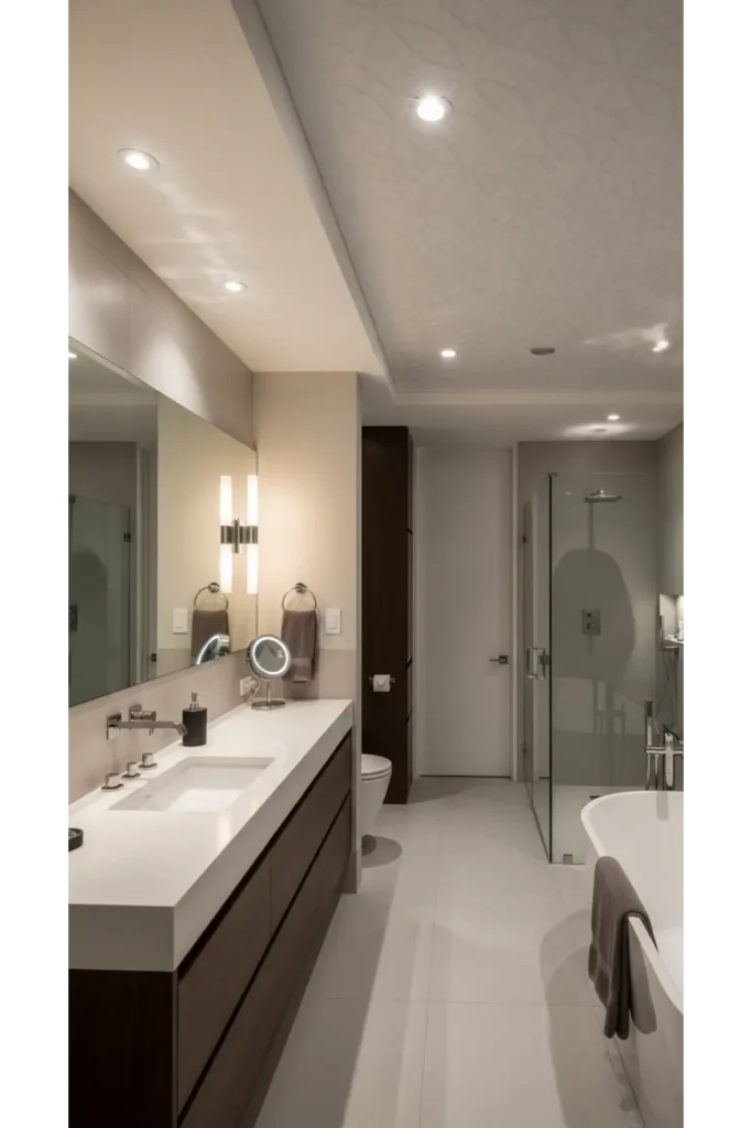 30 Magical Bathroom Ideas to Save Today 22 Ceiling Design Focus