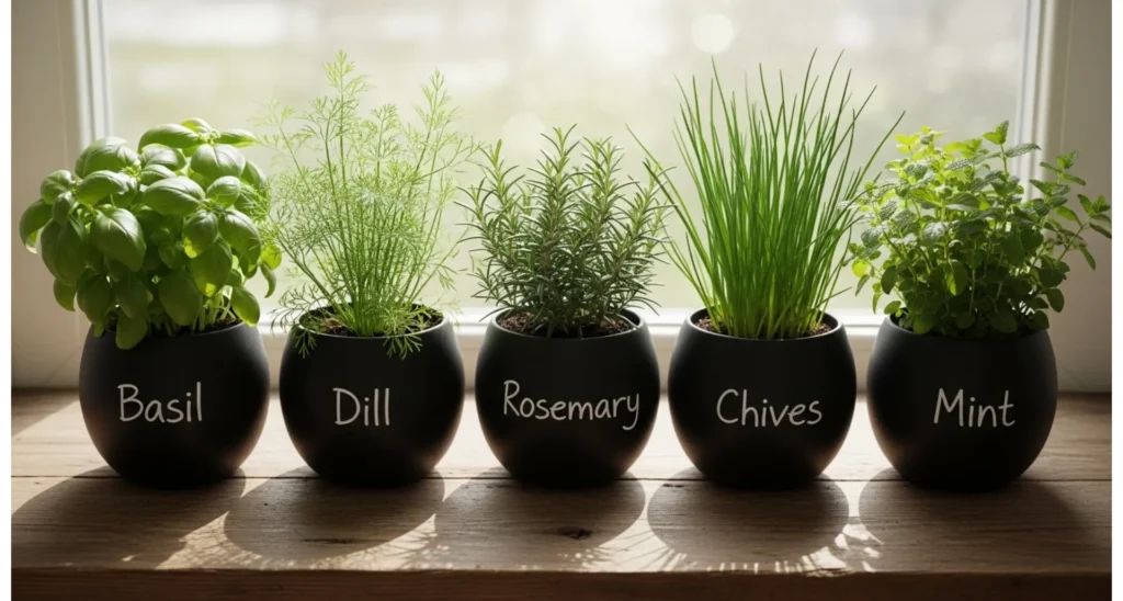 Chalkboard Painted Flower Pots