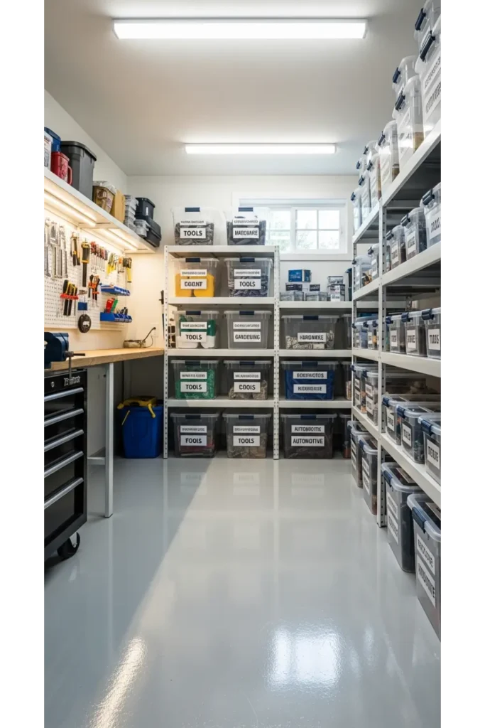 Clear Storage Bins for Visual Organization