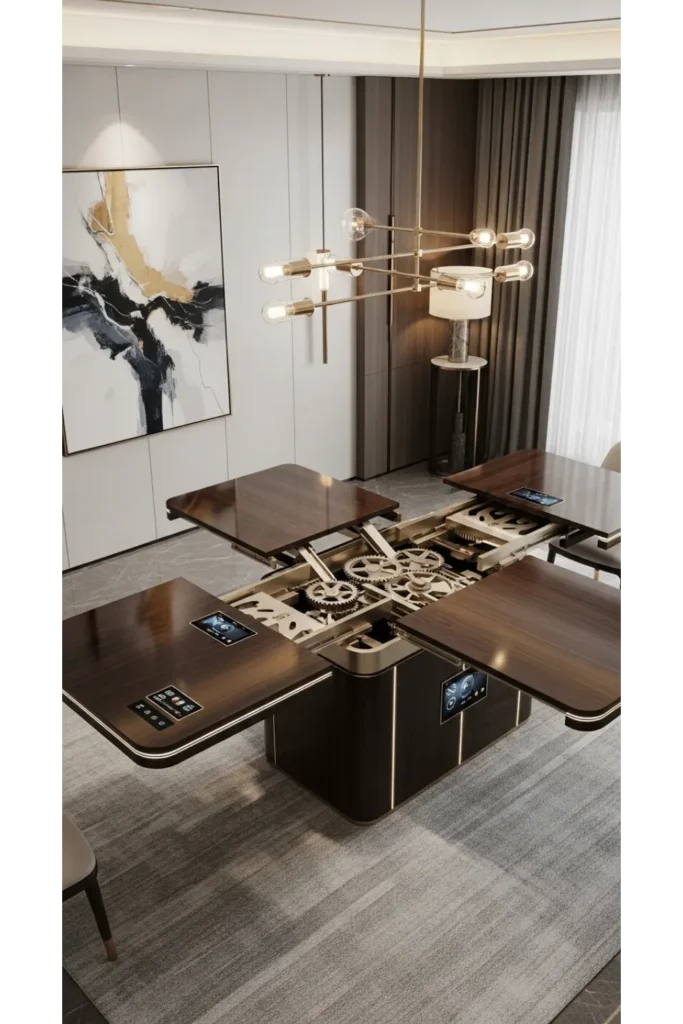 Luxury Dinning Table Ideas For Elegant Homes 23 21 Convertible Multi Use Table