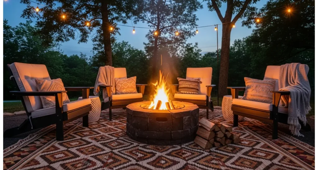  Cozy Fire Pit Area Setup