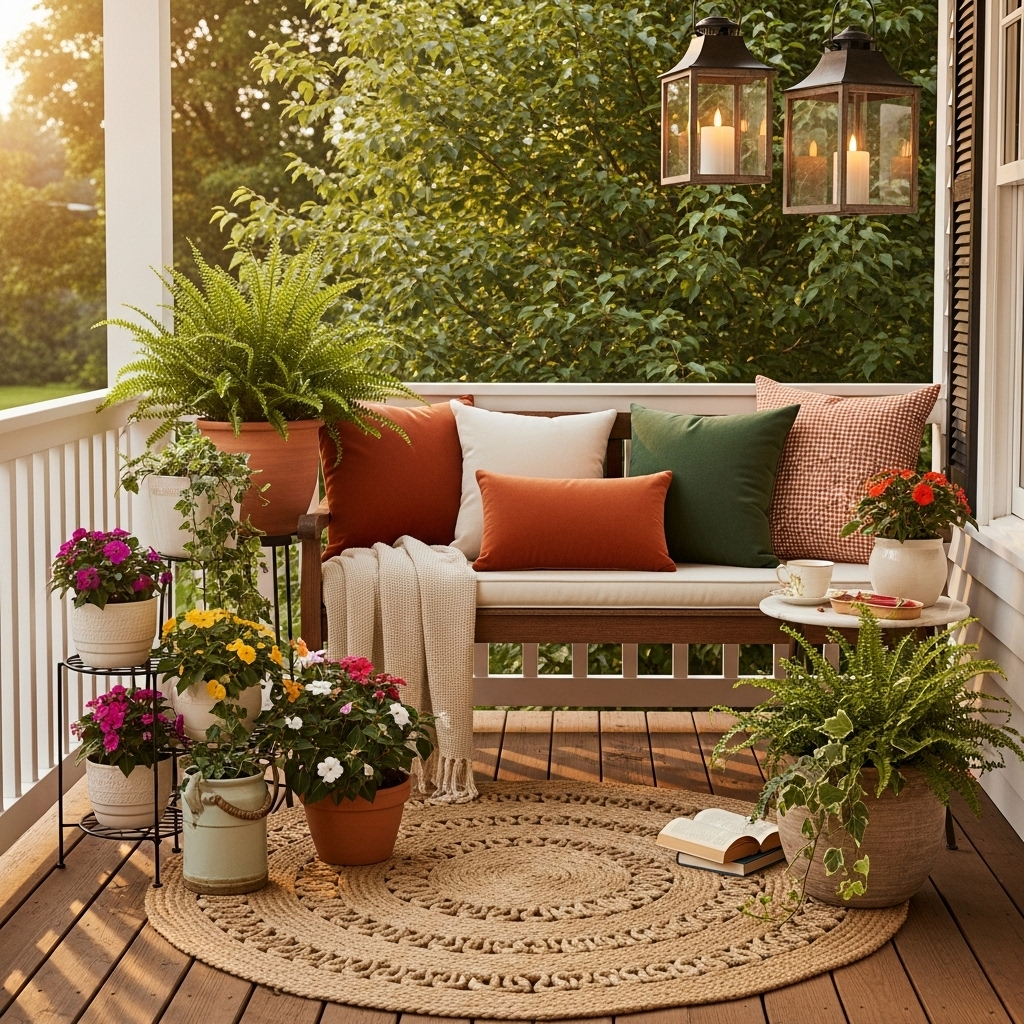 Create a Cozy Seating Nook Near the Porch